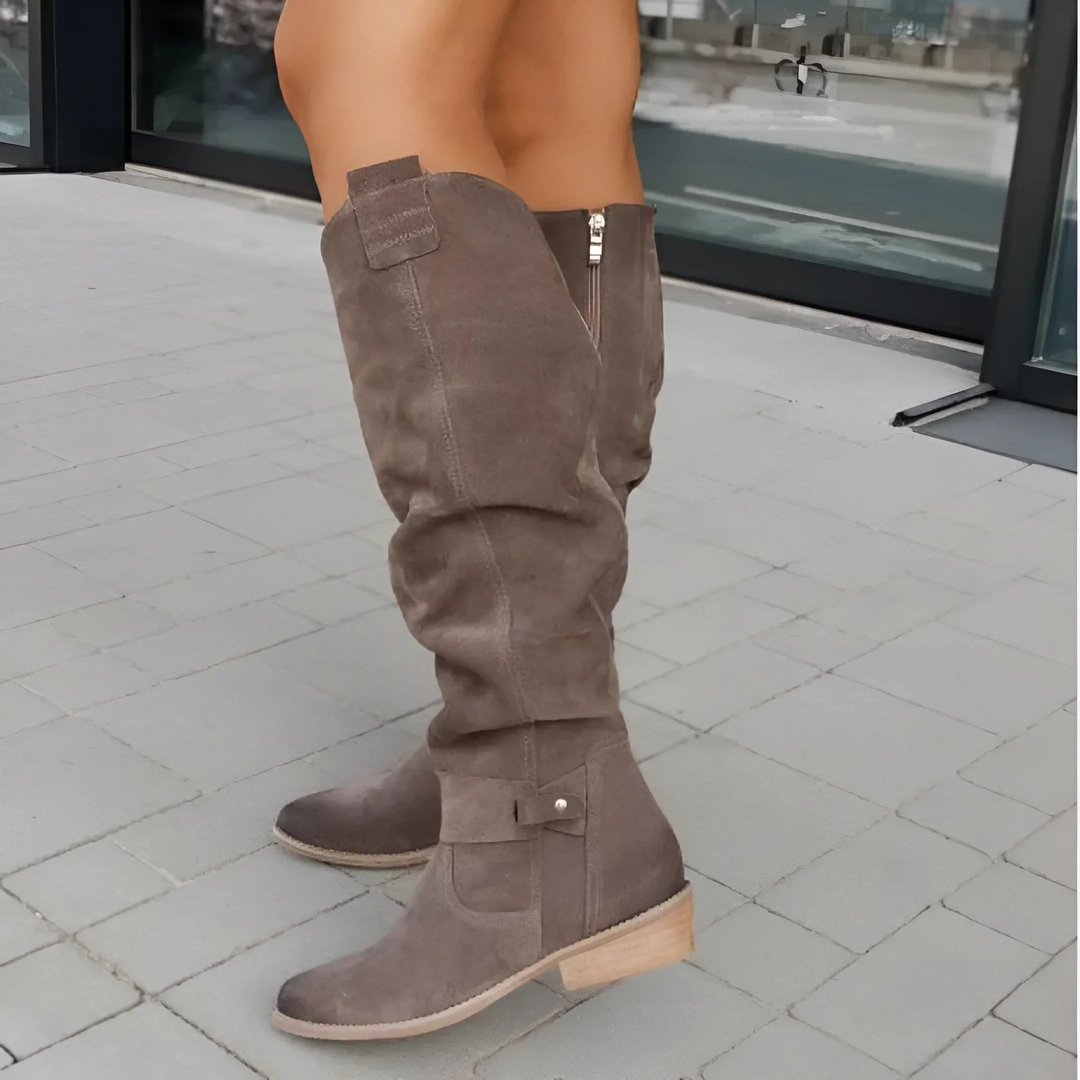 Skyler | Stijlvolle Suède Knieboots