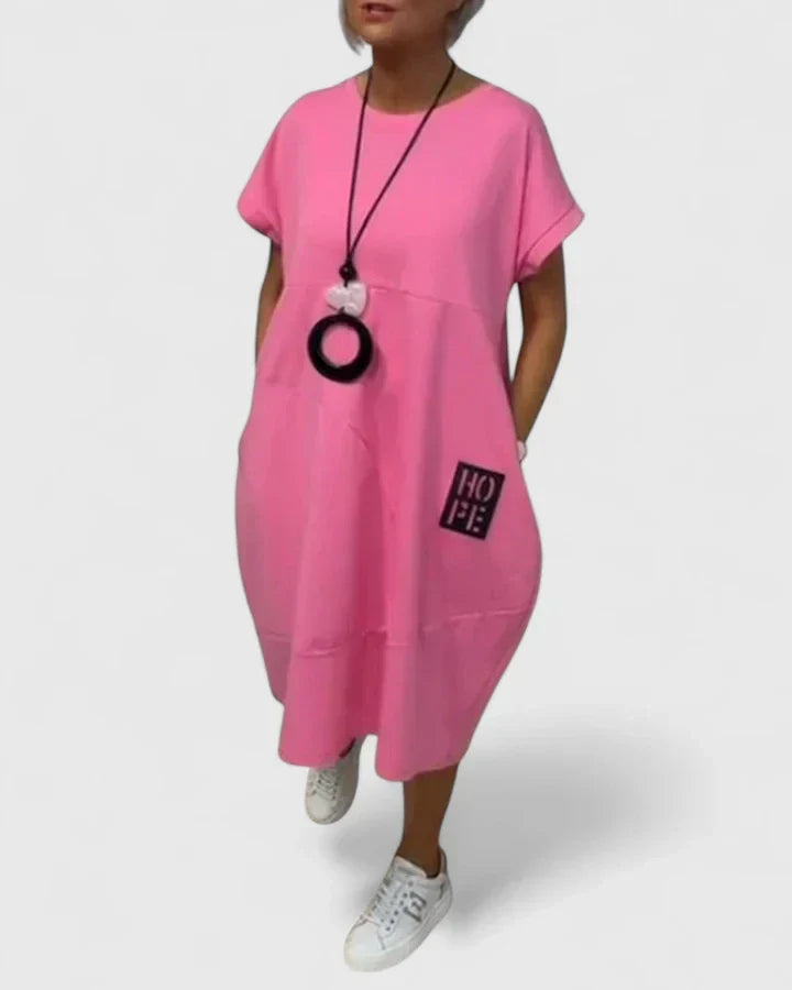 Thalyssiah | Comfortabele Midi Jurk