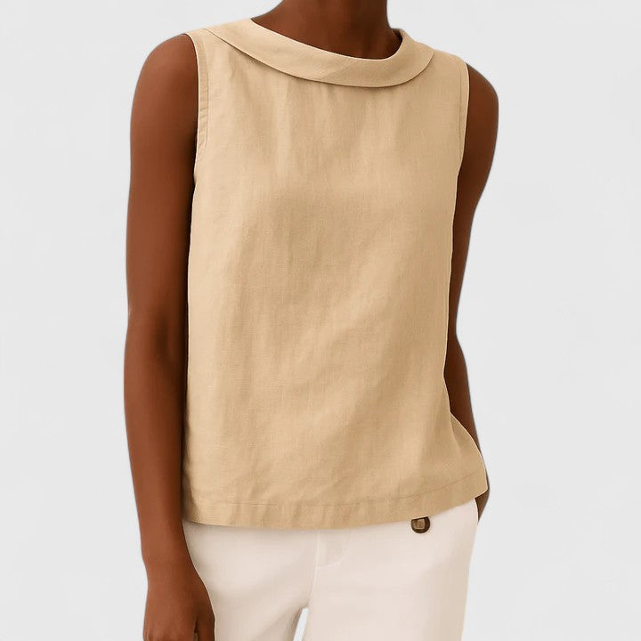 Anastine | Elegante Top met Rolkraag