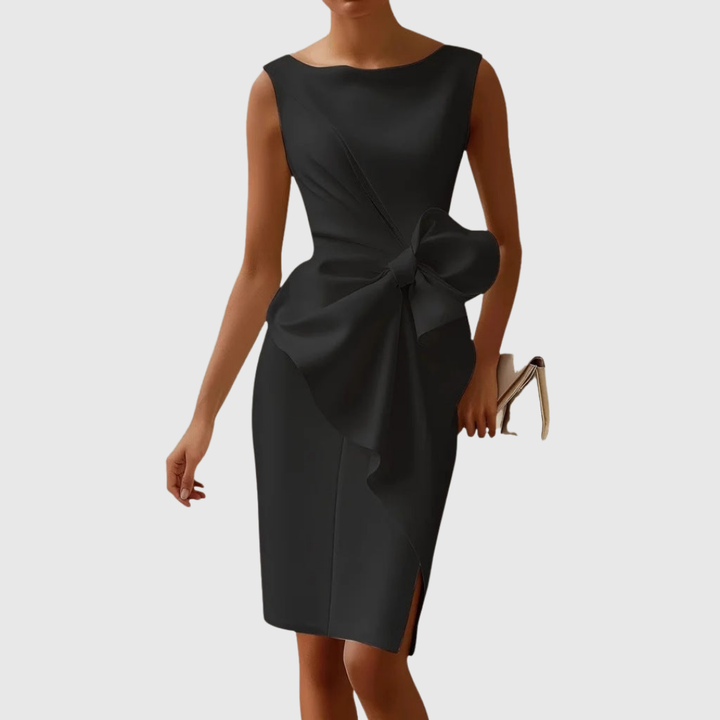 Ainsley | Stijlvolle Mouwloze Midi Jurk