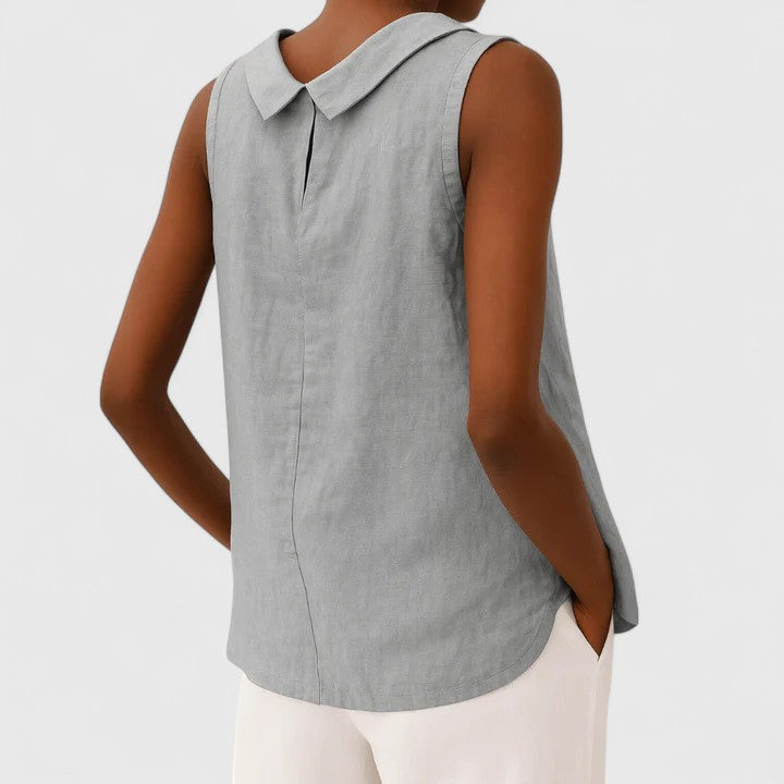 Anastine | Elegante Top met Rolkraag