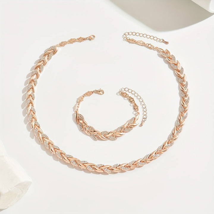 Elegante Strass Visstaart Set