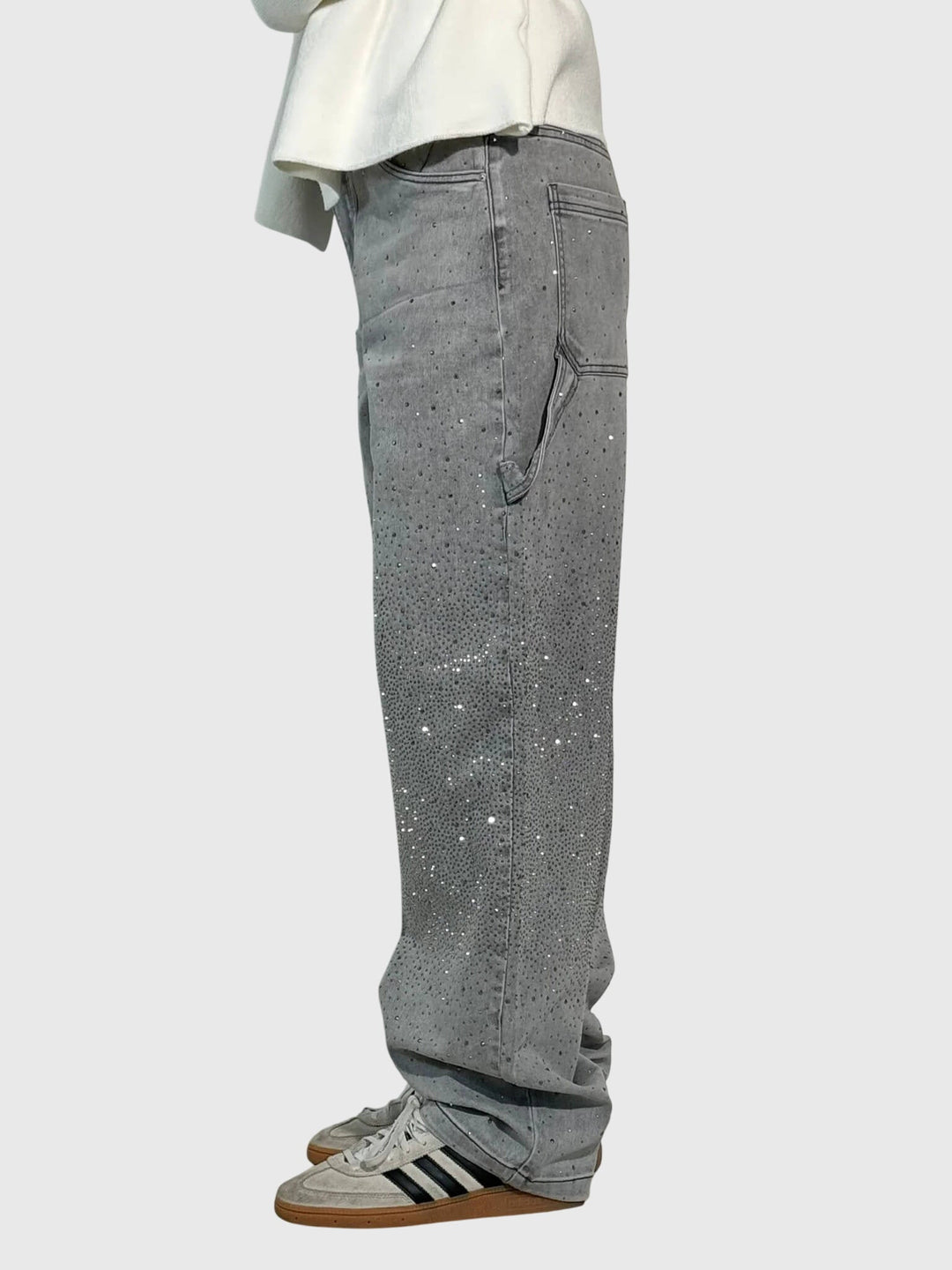 Kimberly | Dames Sparkle Diamond Denim Broek
