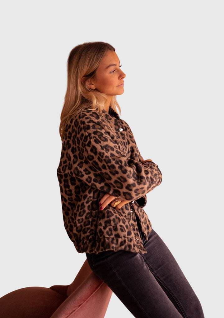 Elodie | Stijlvolle Luipaardprint Jas