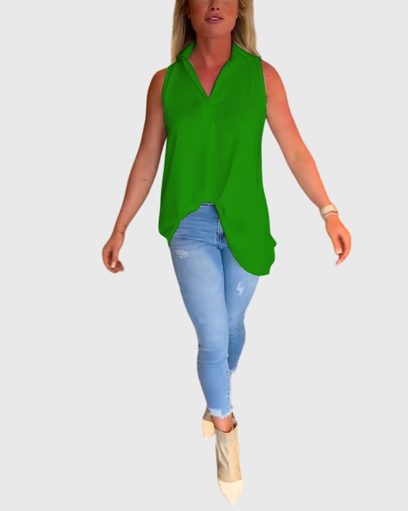 Lina | Mouwloze Top