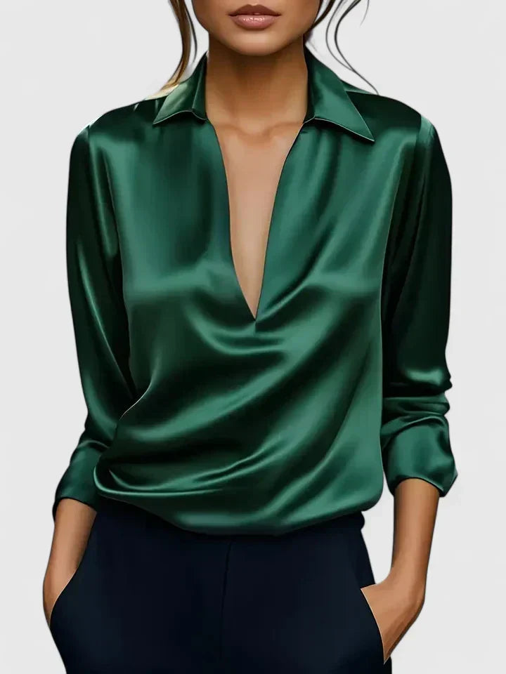 Calvina | Verfijnde Blouse