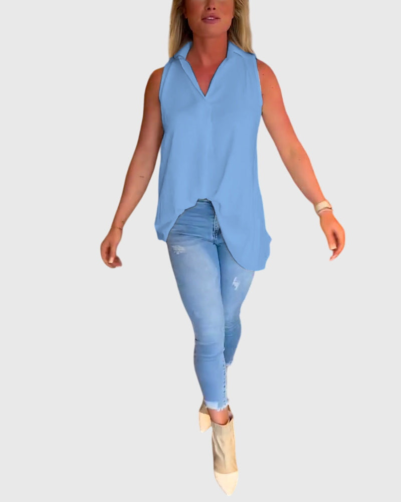 Lina | Mouwloze Top