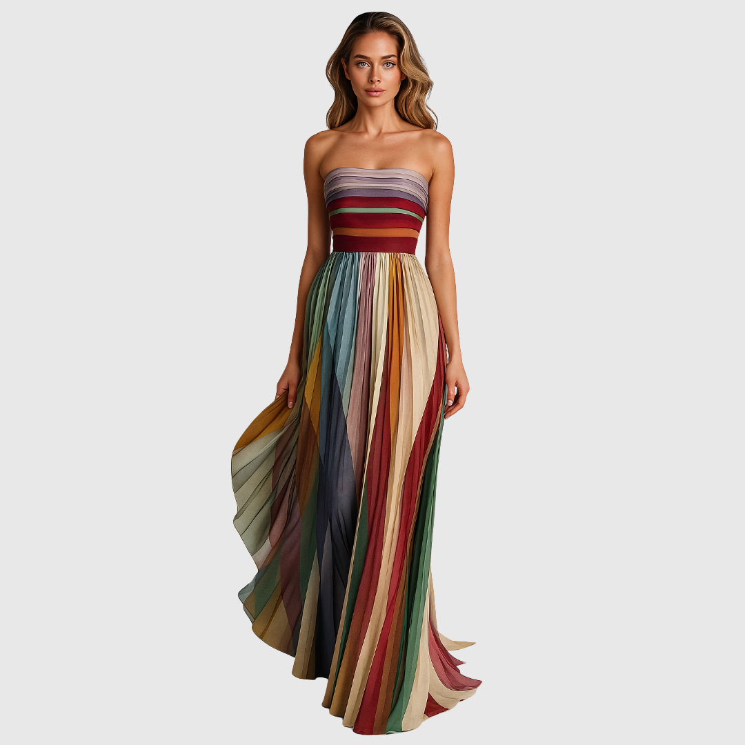 Isola | Chic Lange Jurk Met Elegante Details