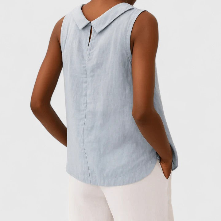 Anastine | Elegante Top met Rolkraag