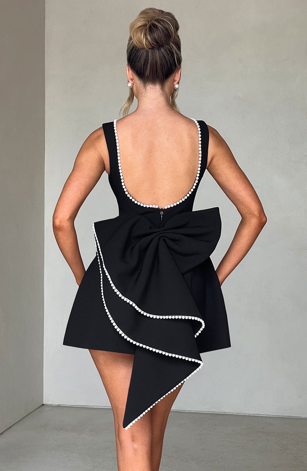 Kylie | Gestructureerde Mini-jurk voor Vrouwen als Bruiloftsgast