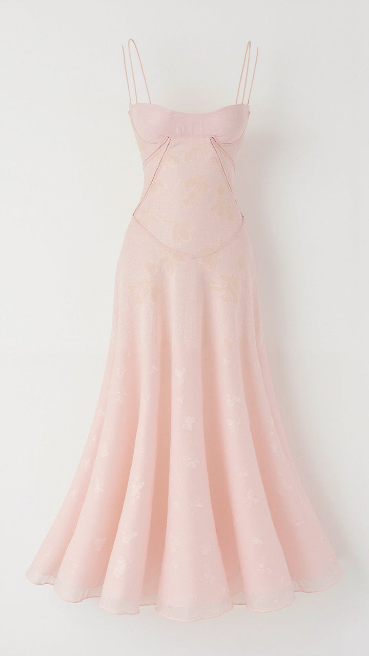 Caroline | Dames Bruiloft Gast Slip Maxi Jurk