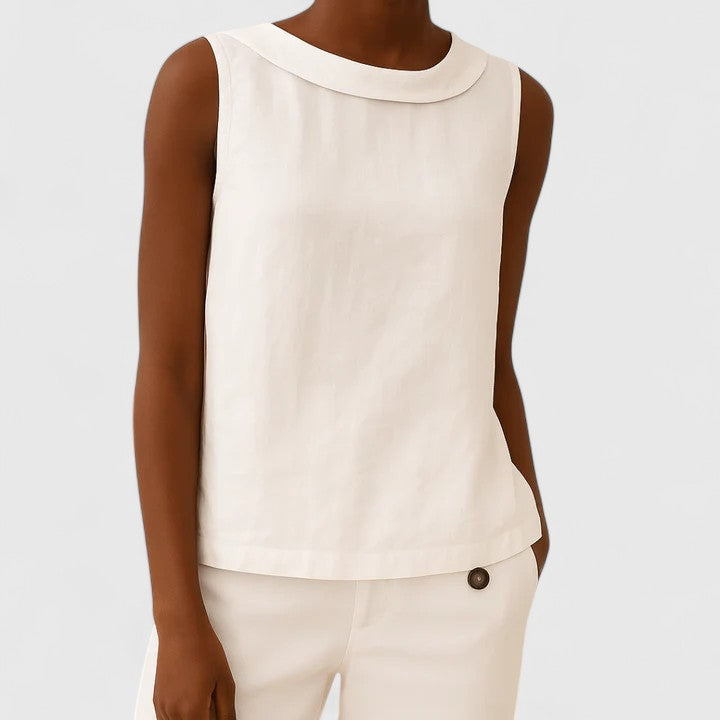 Anastine | Elegante Top met Rolkraag
