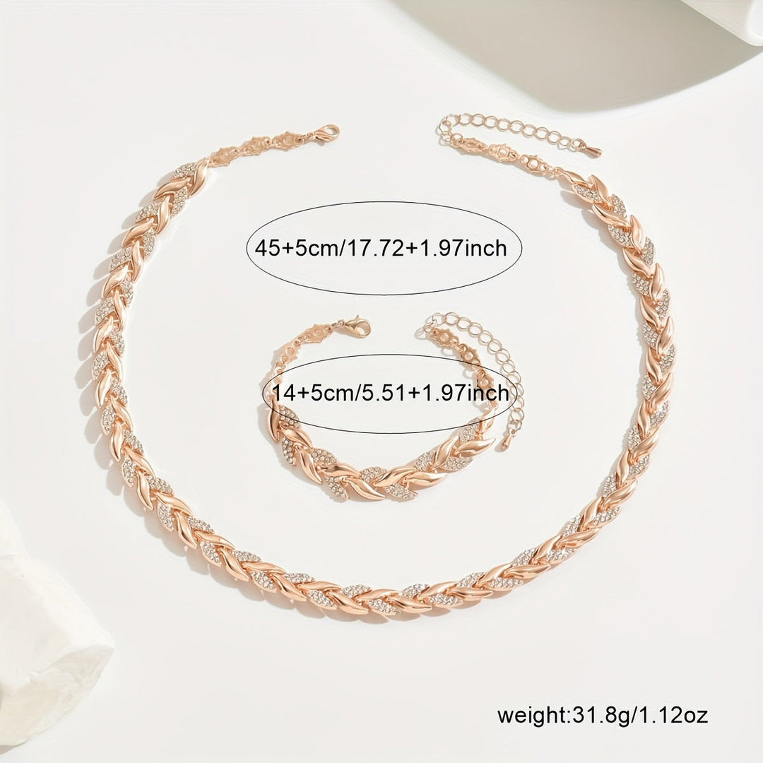 Elegante Strass Visstaart Set