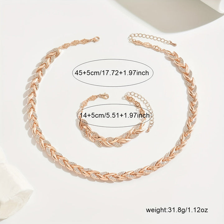 Elegante Strass Visstaart Set