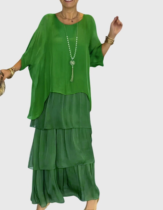 Susan | Lange en Vloeiende Elegante Jurk