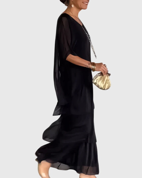 Susan | Lange en Vloeiende Elegante Jurk