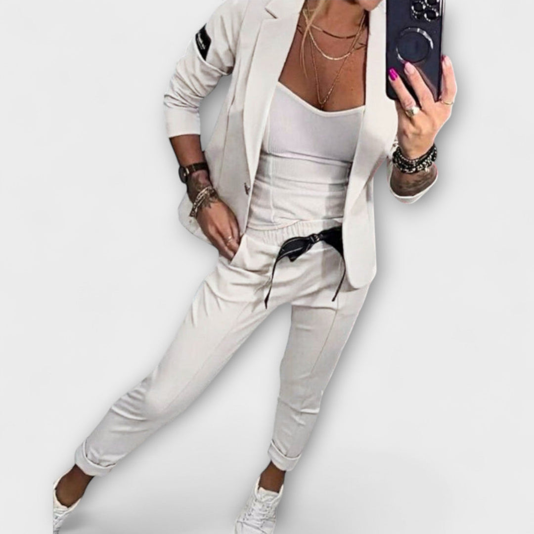 Vionne | Elegante Set van Top, Jacket en Broek