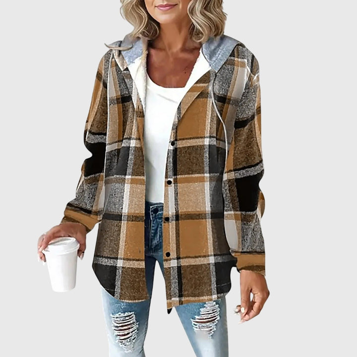 Martina | Dames Mesh Knopen Placket Jacket