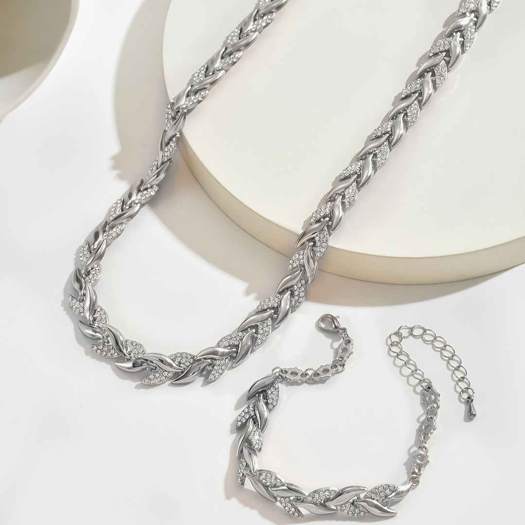 Elegante Strass Visstaart Set