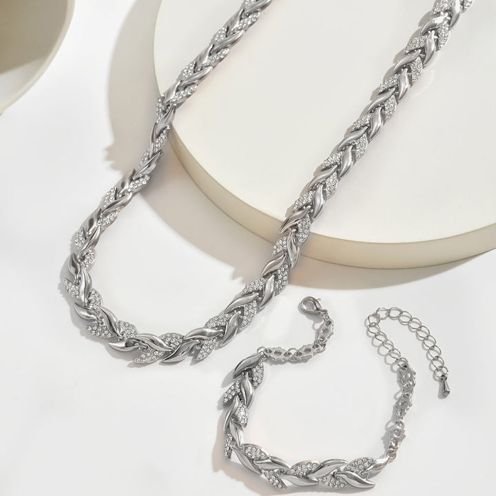 Elegante Strass Visstaart Set