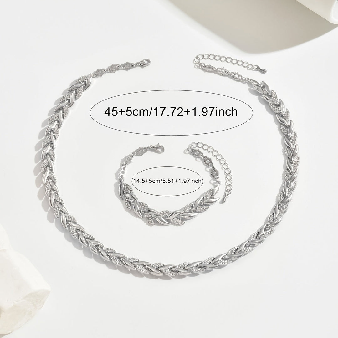 Elegante Strass Visstaart Set