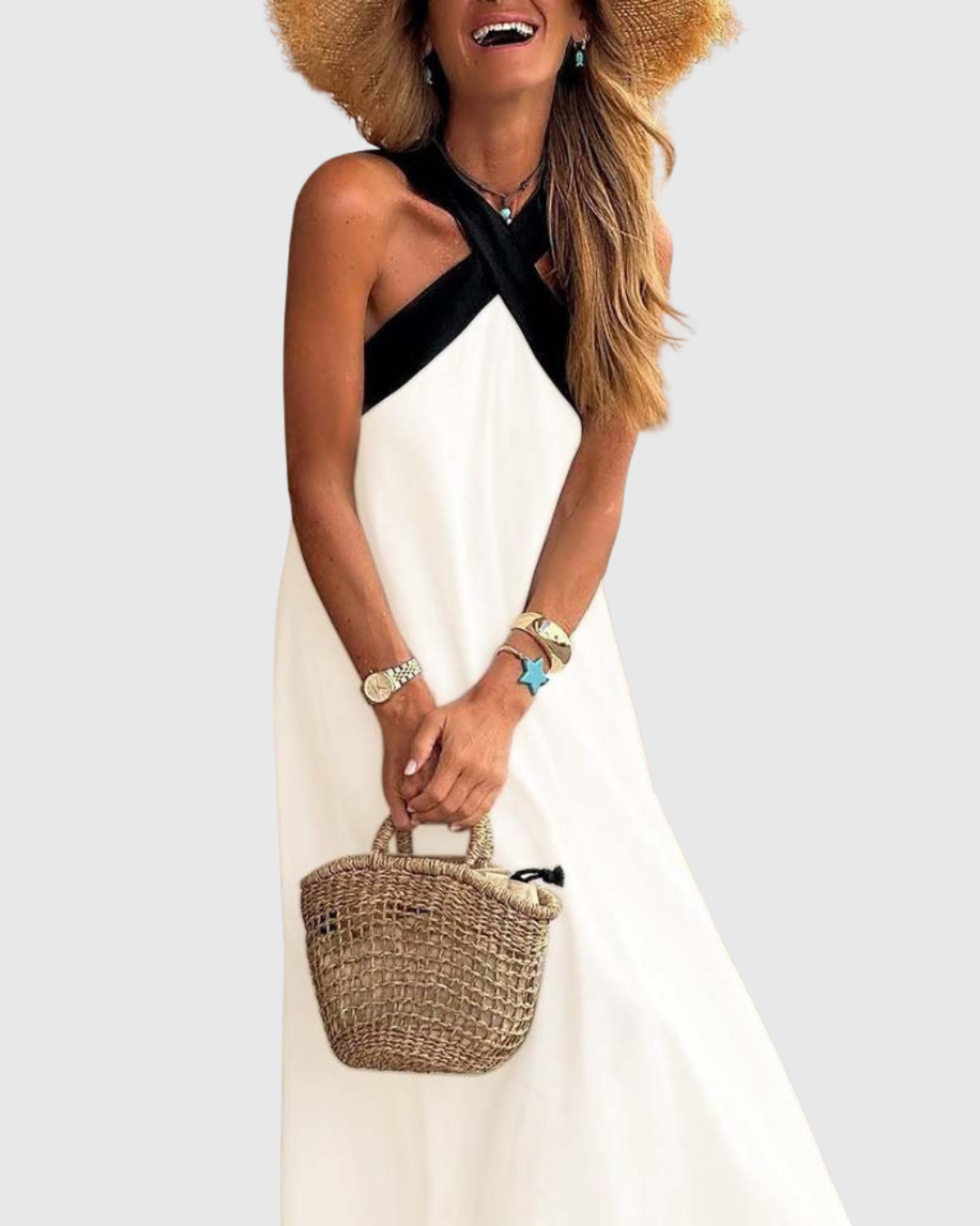 Orella | Cross-Neck Jurk