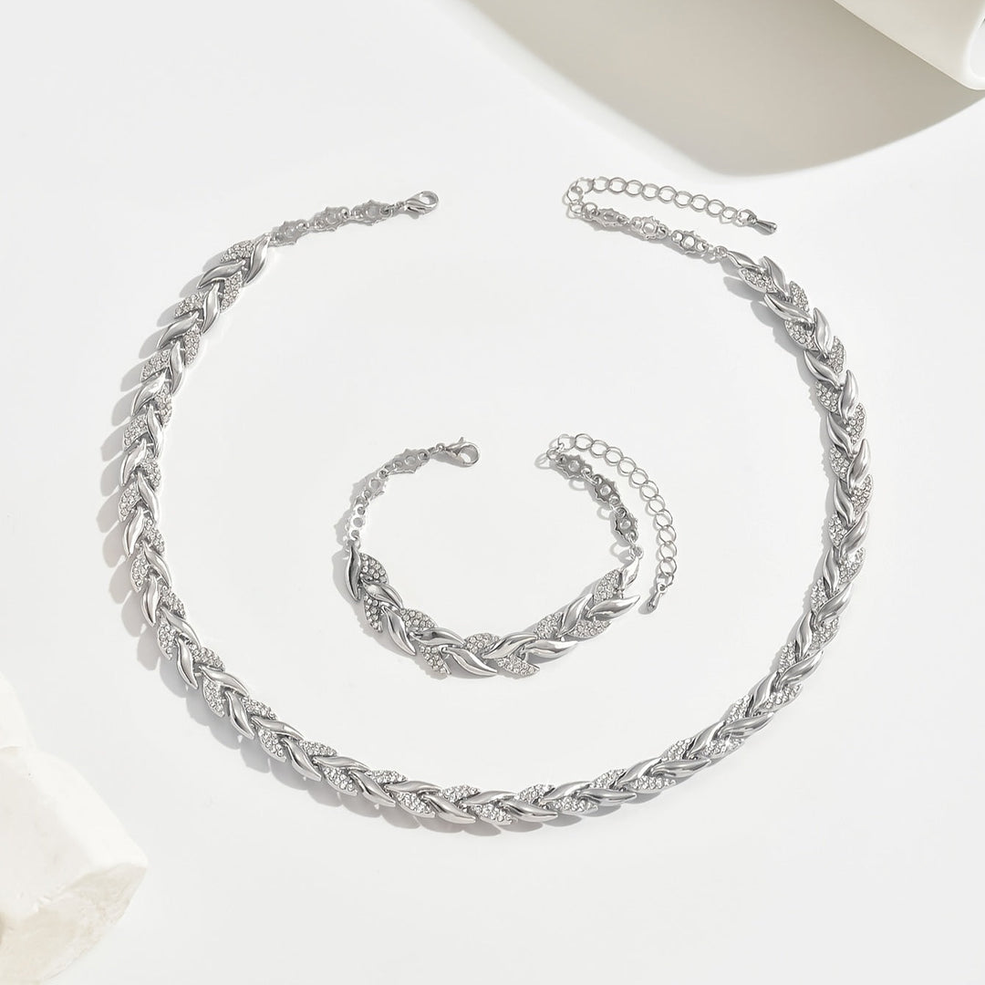 Elegante Strass Visstaart Set