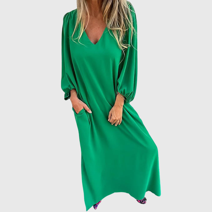 Carol - Lange Boho Jurk Met Zakken