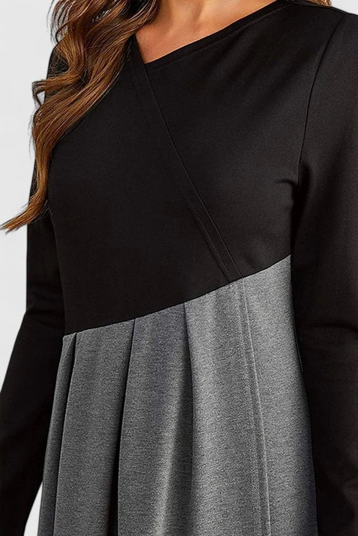Janet | Elegante Lange Mouwen Maxi Jurk