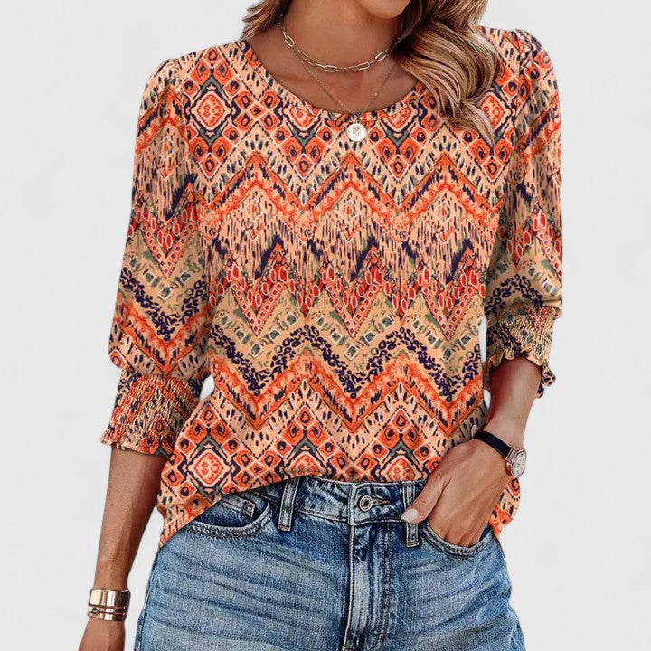 Solara | Elegante Gerimpelde Top