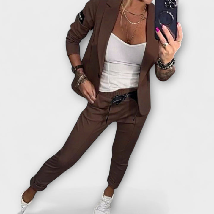 Vionne | Elegante Set van Top, Jas en Broek