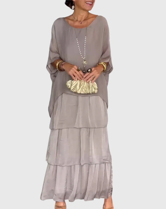 Susan | Lange en Vloeiende Elegante Jurk