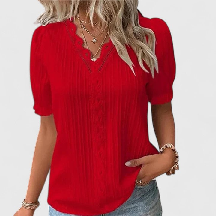 Avienne | Elegante V-hals Blouse