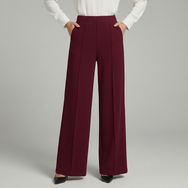 Blair | High-Waisted Pleated Wide-Leg Trousers