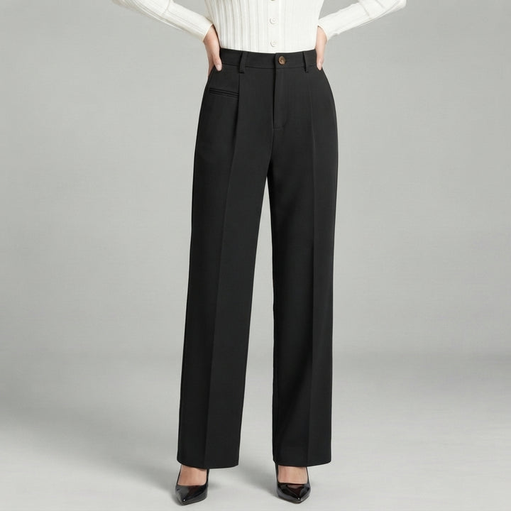 Blair | High-Waisted Pleated Wide-Leg Trousers