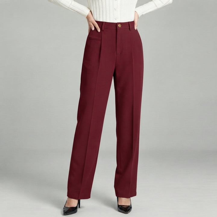 Blair | High-Waisted Pleated Wide-Leg Trousers