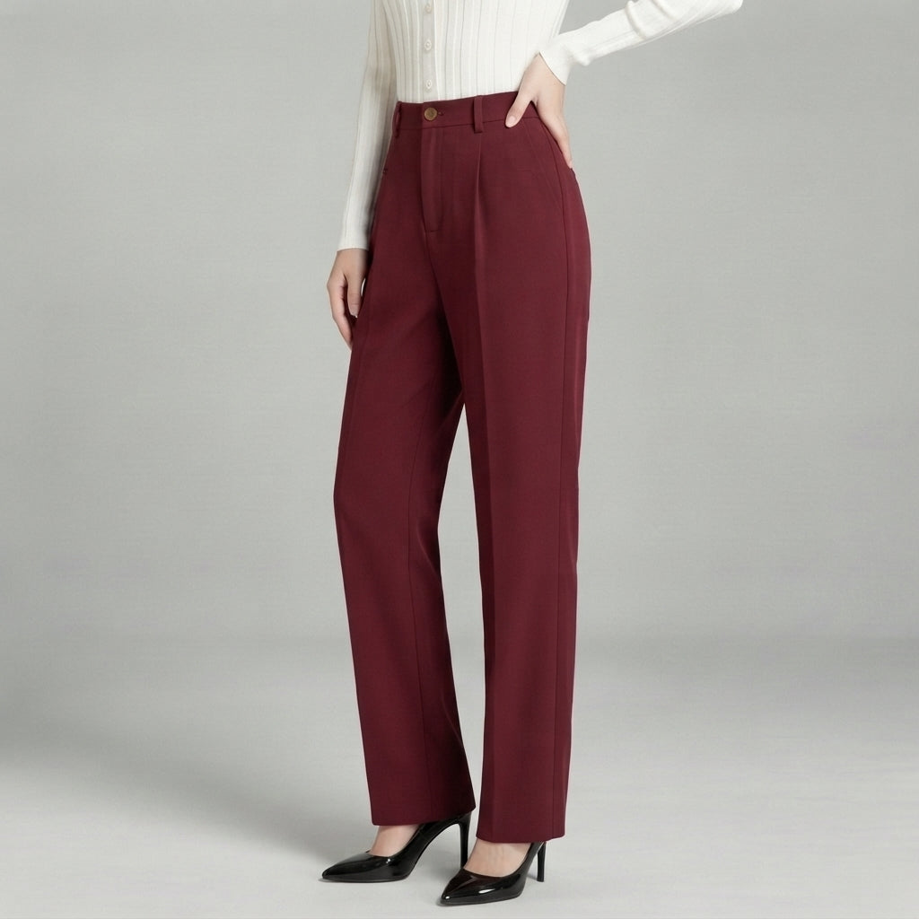 Blair | High-Waisted Pleated Wide-Leg Trousers