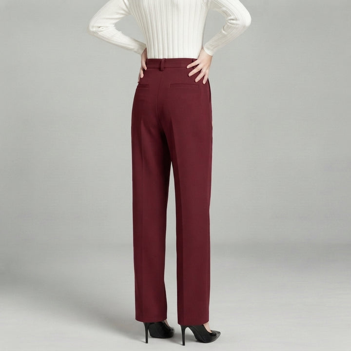 Blair | High-Waisted Pleated Wide-Leg Trousers