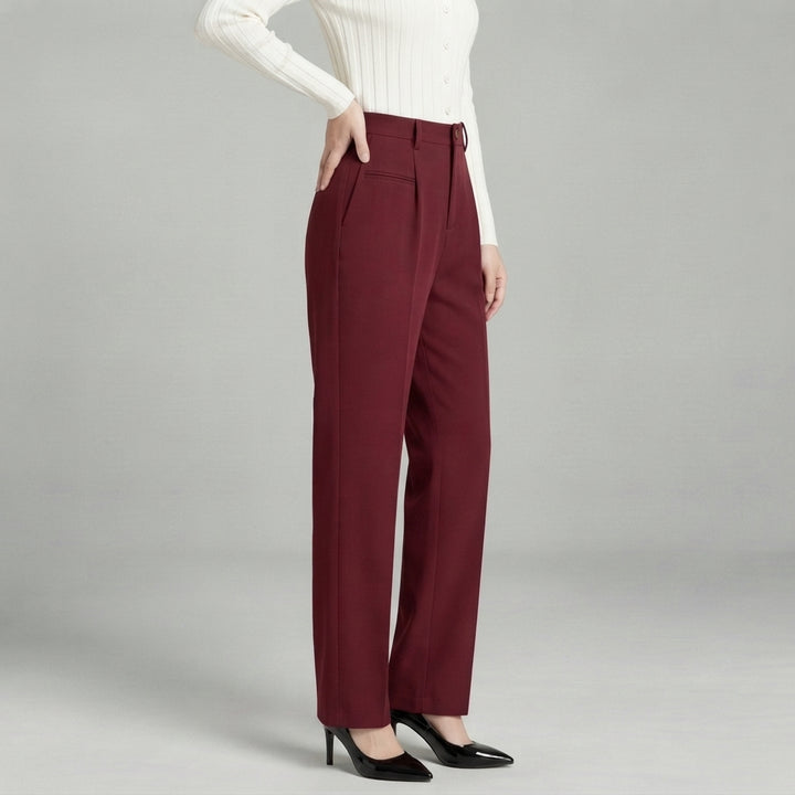 Blair | High-Waisted Pleated Wide-Leg Trousers