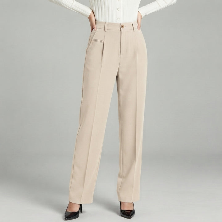 Blair | High-Waisted Pleated Wide-Leg Trousers