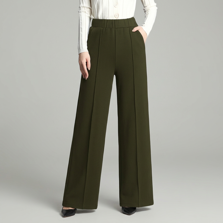 Blair | High-Waisted Pleated Wide-Leg Trousers