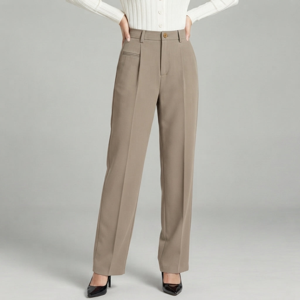 Blair | High-Waisted Pleated Wide-Leg Trousers