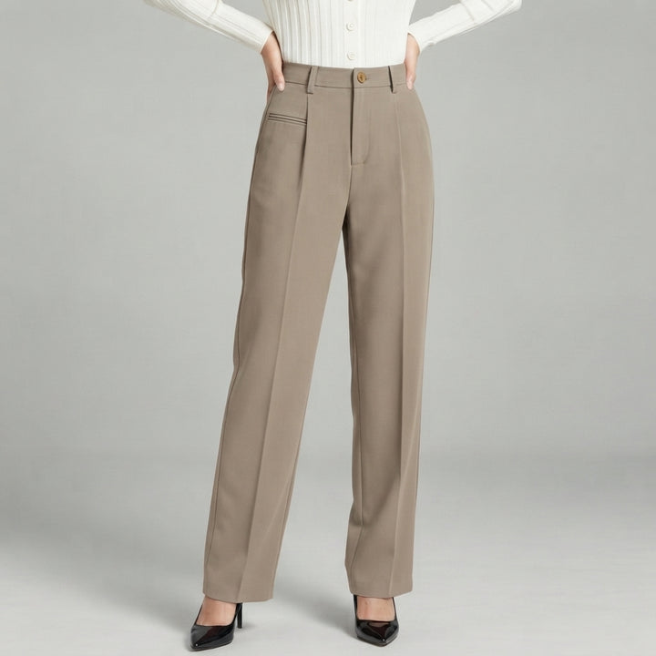 Blair | High-Waisted Pleated Wide-Leg Trousers