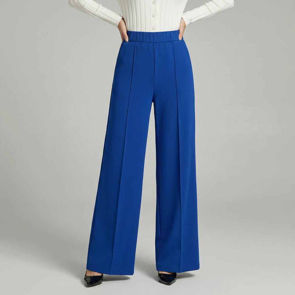Blair | High-Waisted Pleated Wide-Leg Trousers