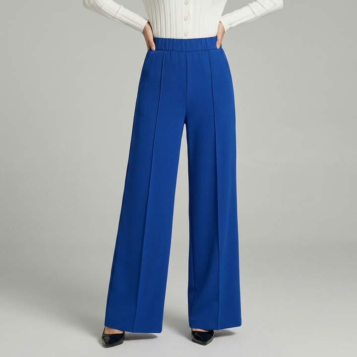 Blair | High-Waisted Pleated Wide-Leg Trousers