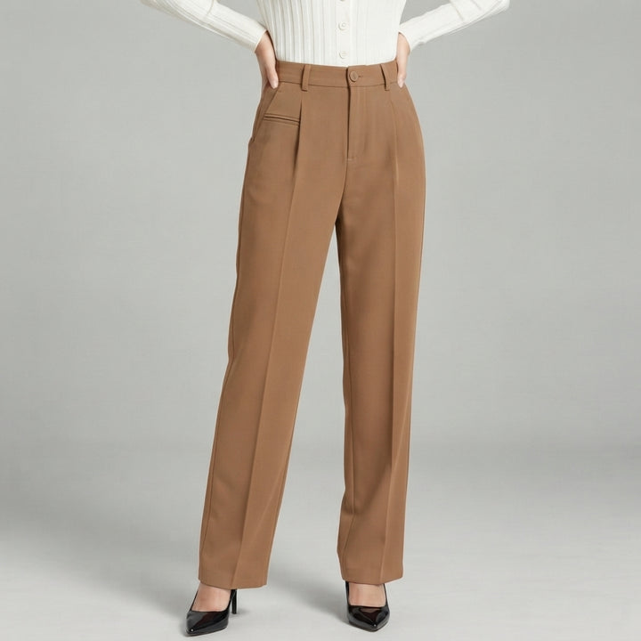 Blair | High-Waisted Pleated Wide-Leg Trousers