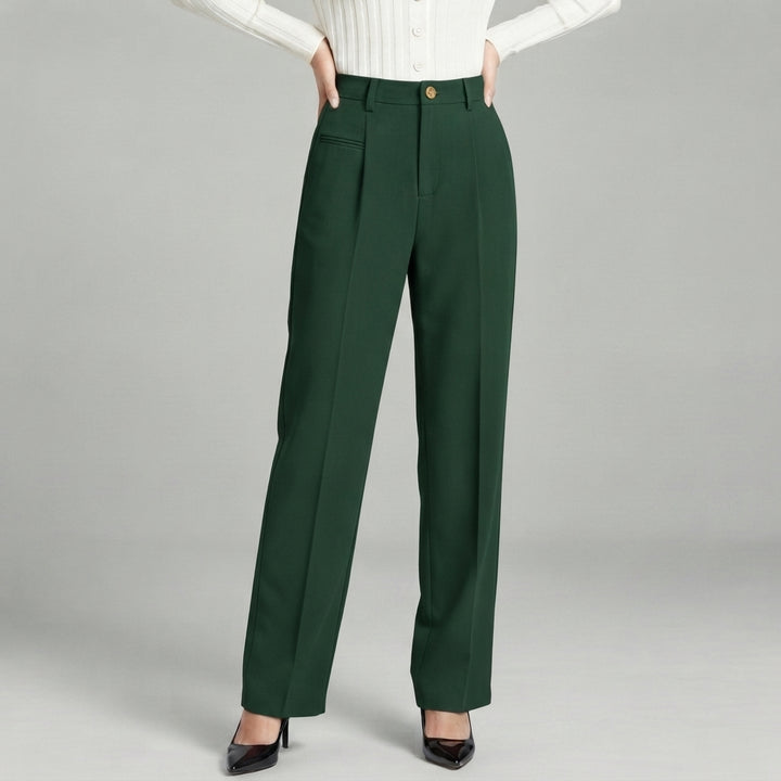 Blair | High-Waisted Pleated Wide-Leg Trousers