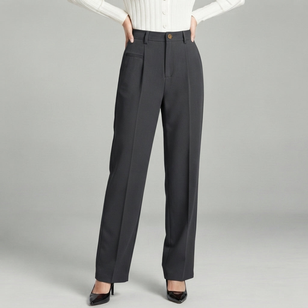 Blair | High-Waisted Pleated Wide-Leg Trousers