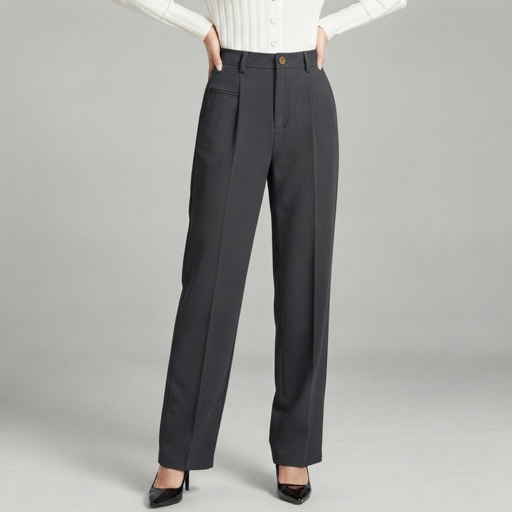 Blair | High-Waisted Pleated Wide-Leg Trousers