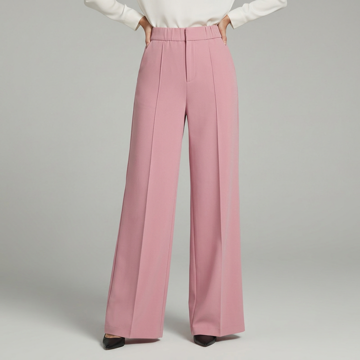 Blair | High-Waisted Pleated Wide-Leg Trousers